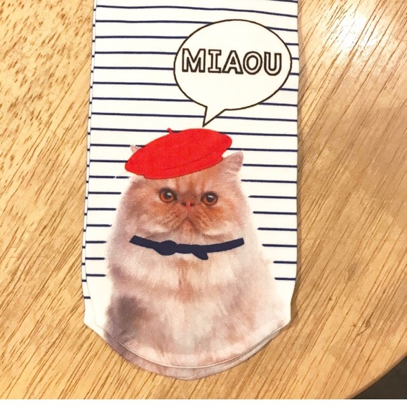Forever 21 Accessories - French kitty socks!